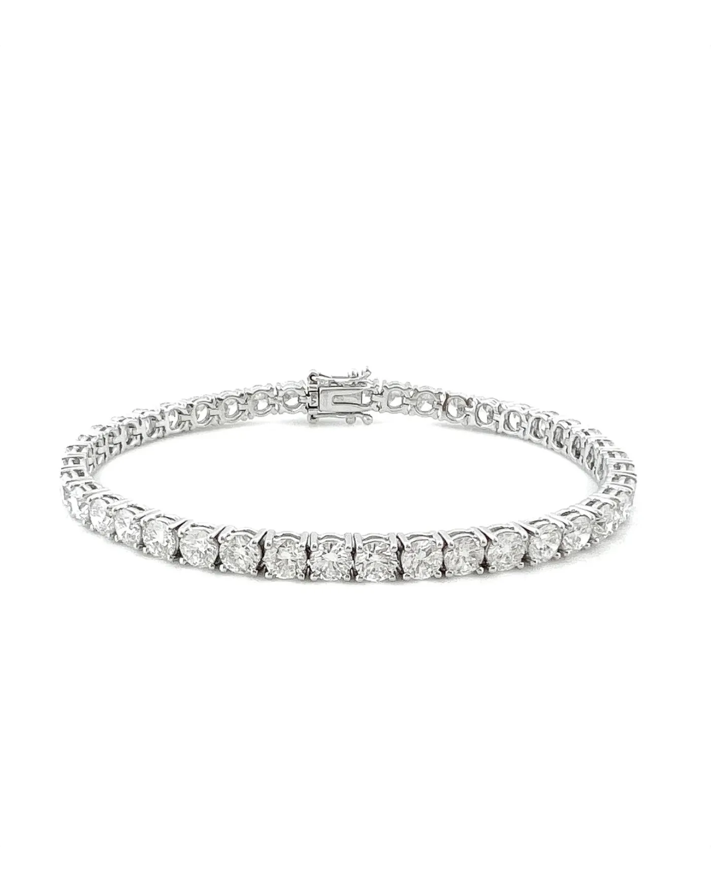 Lab Grown Tennis Bracelet | 10 cts round cut sold by Meira T