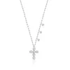 Bezel Set Diamond Cross Necklace sold by Meira T