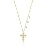 Bezel Set Diamond Cross Necklace sold by Meira T