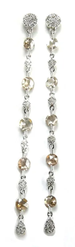 Champagne Diamond Earrings sold by Meira T