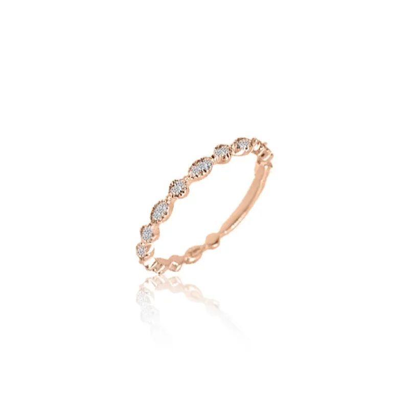 Rose Gold Diamond Ring sold by Meira T