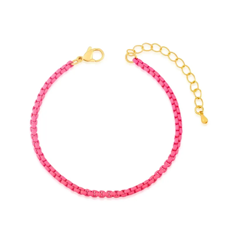 Pink Chain Bracelet sold by Meira T