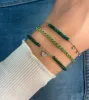 Yellow Gold Emerald and Diamond Bead Bracelet sold by Meira T