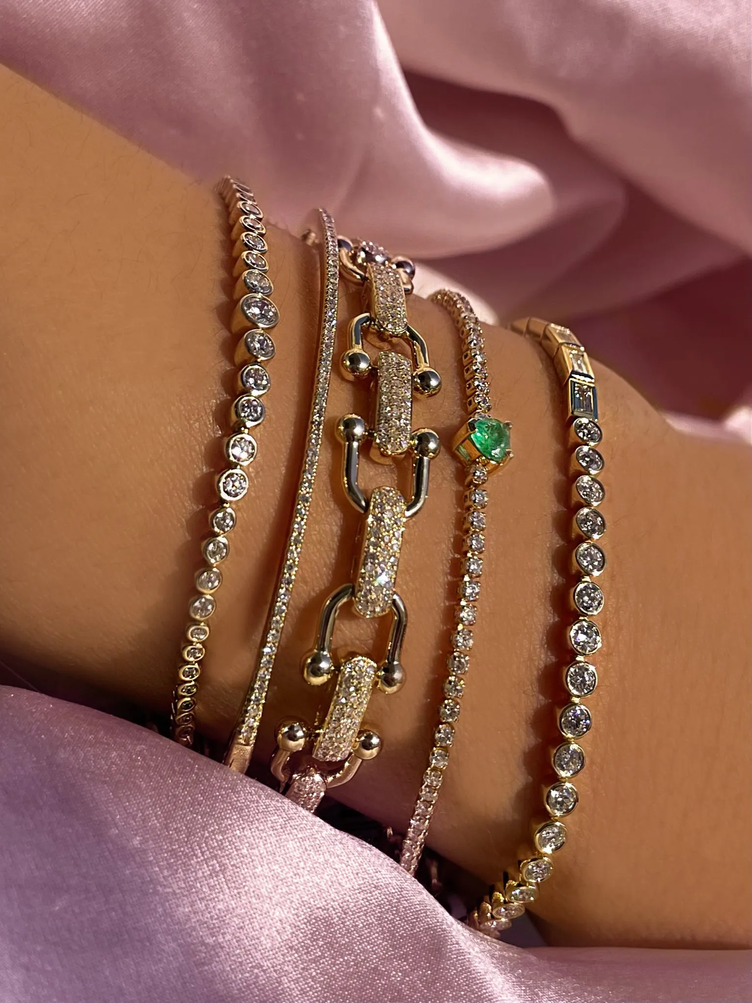 Yellow Gold Diamond Bracelet *ONLINE EXCLUSIVE* sold by Meira T product image thumbnail 4