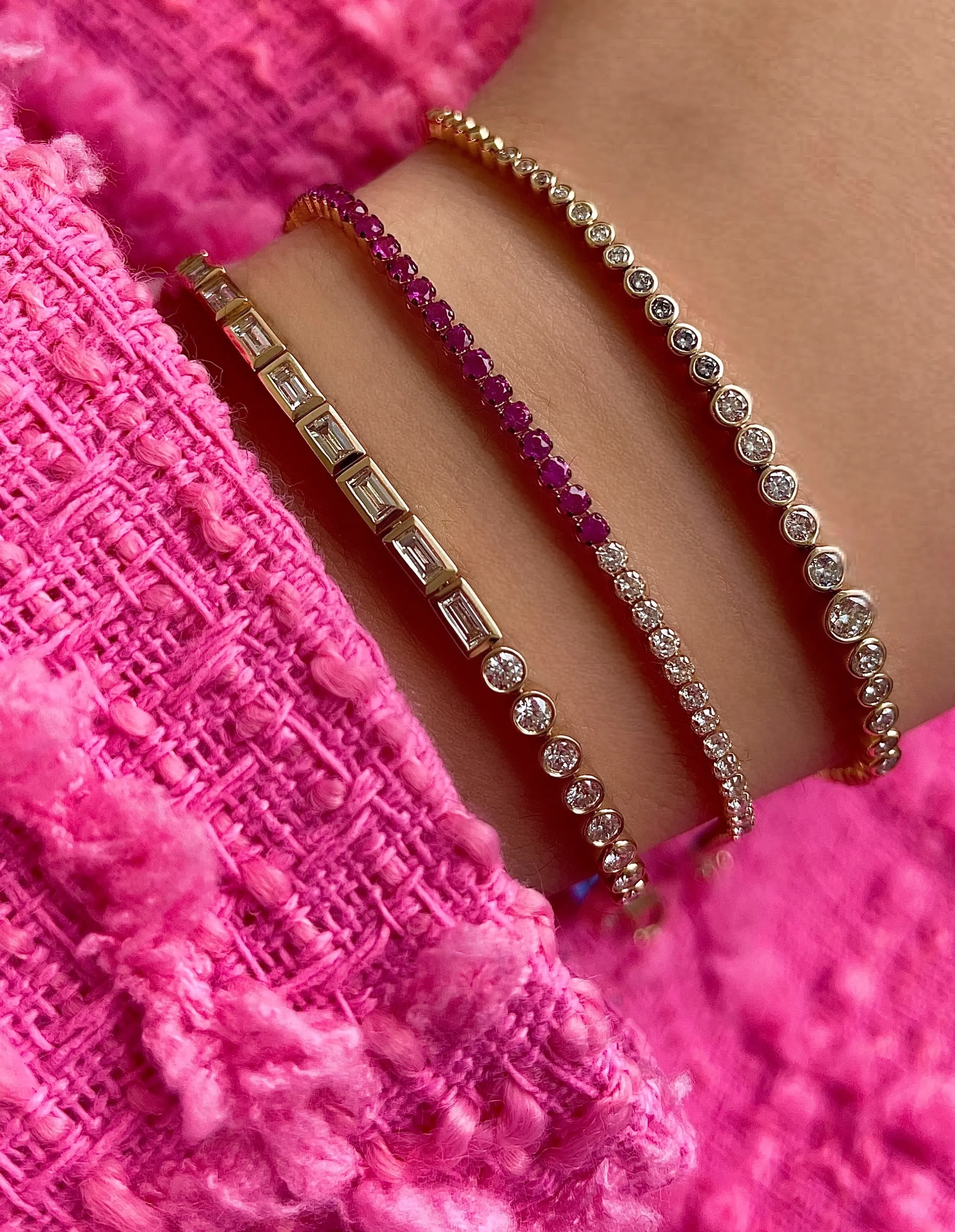 Yellow Gold Diamond Bracelet *ONLINE EXCLUSIVE* sold by Meira T product image thumbnail 3