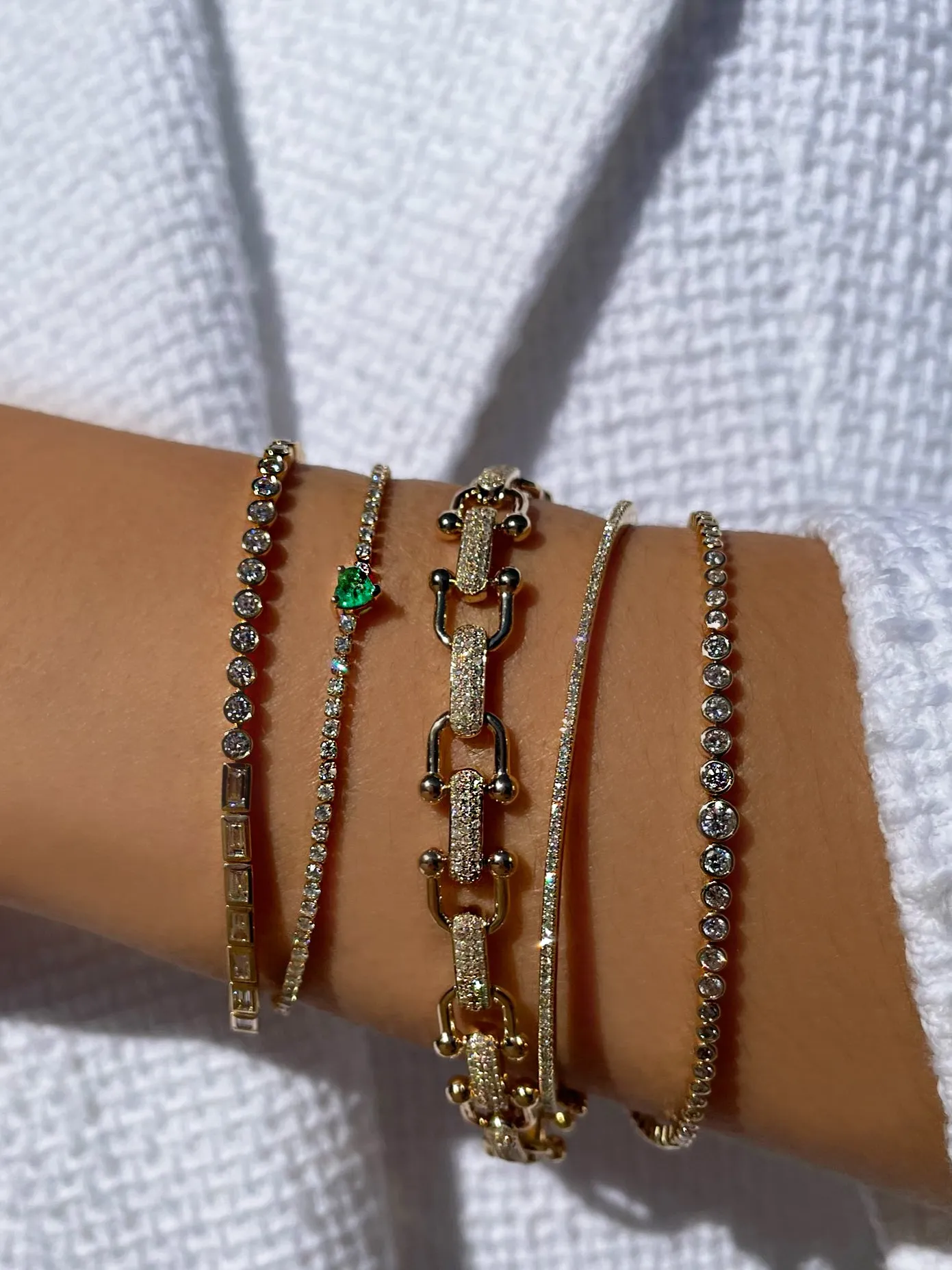 Yellow Gold Diamond Bracelet *ONLINE EXCLUSIVE* sold by Meira T product image thumbnail 2