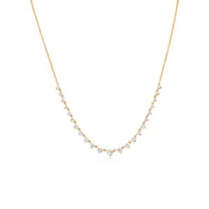 Rose Gold 1 Carat Diamond Necklace sold by Meira T