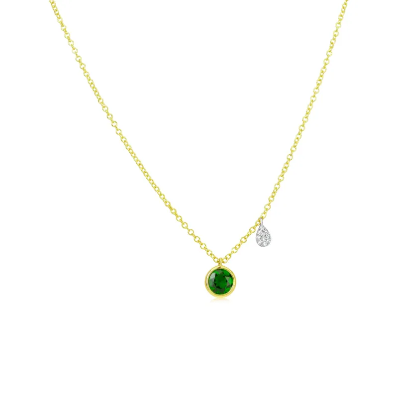 Birthstone Necklace | MAY Emerald sold by Meira T