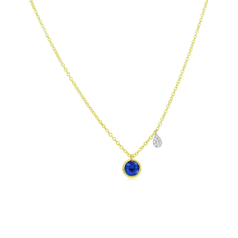 Birthstone Necklace | SEPTEMBER Sapphire sold by Meira T