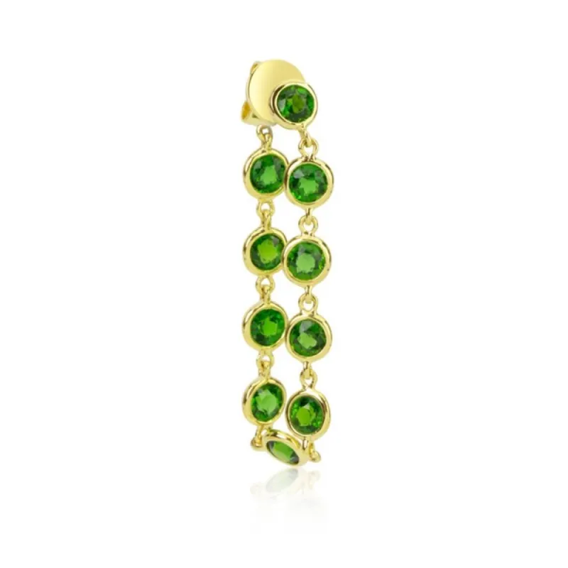Sisterly Style Green Chrome Chain Earring | Online Exclusive sold by Meira T