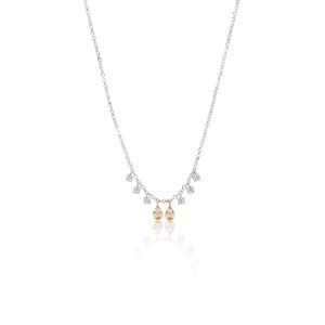 White Gold Diamond Necklace sold by Meira T