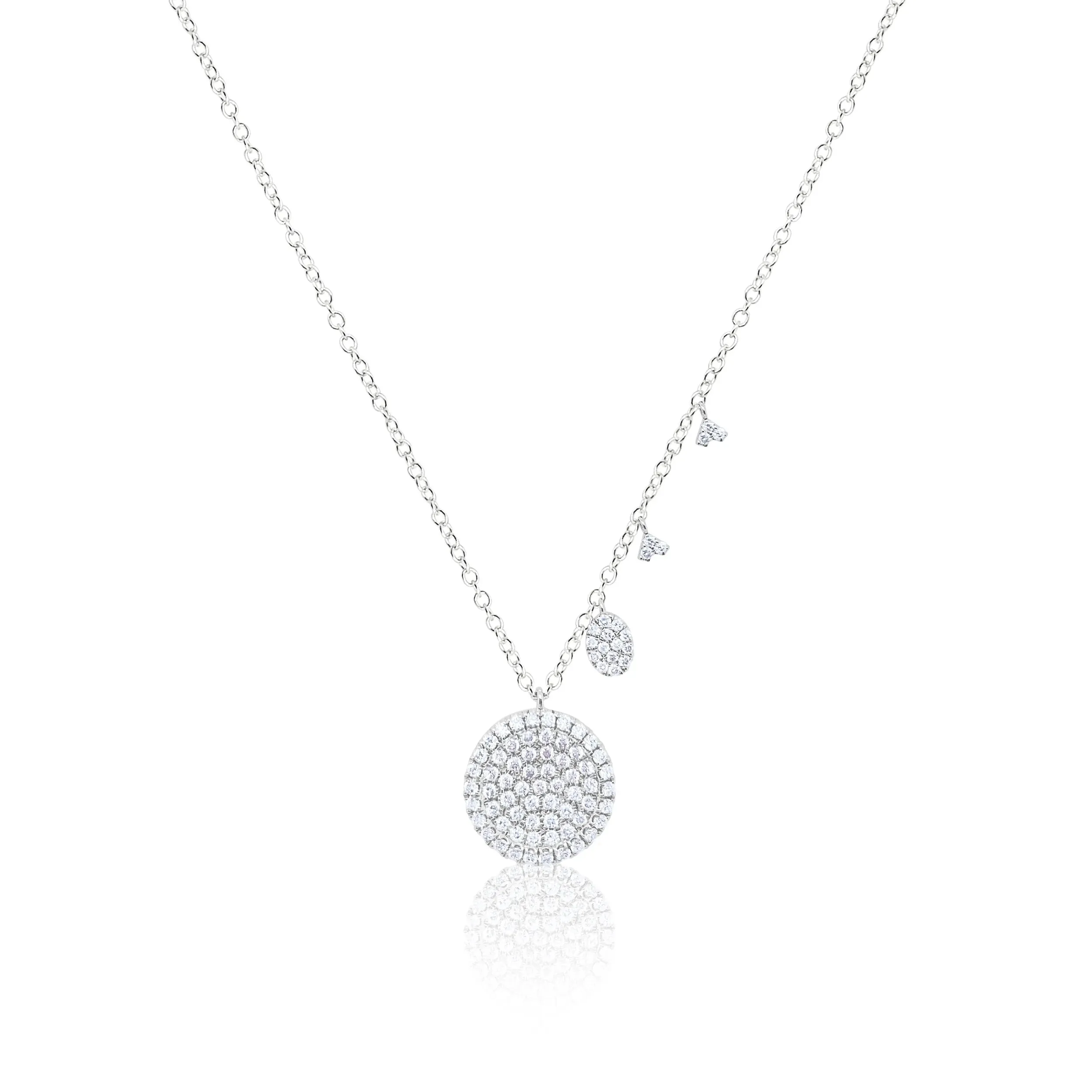 Diamond Disc Necklace sold by Meira T