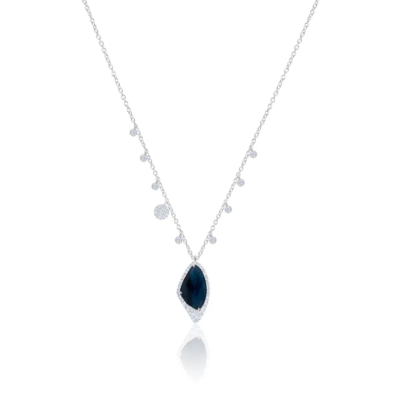 Blue Sapphire Necklace sold by Meira T