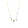 Heart and Cross Charm Necklace sold by Meira T