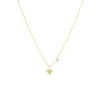 Dainty Yellow Gold Star Necklace sold by Meira T