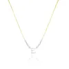 Small Yellow Gold and Diamond "A" Initial Necklace sold by Meira T