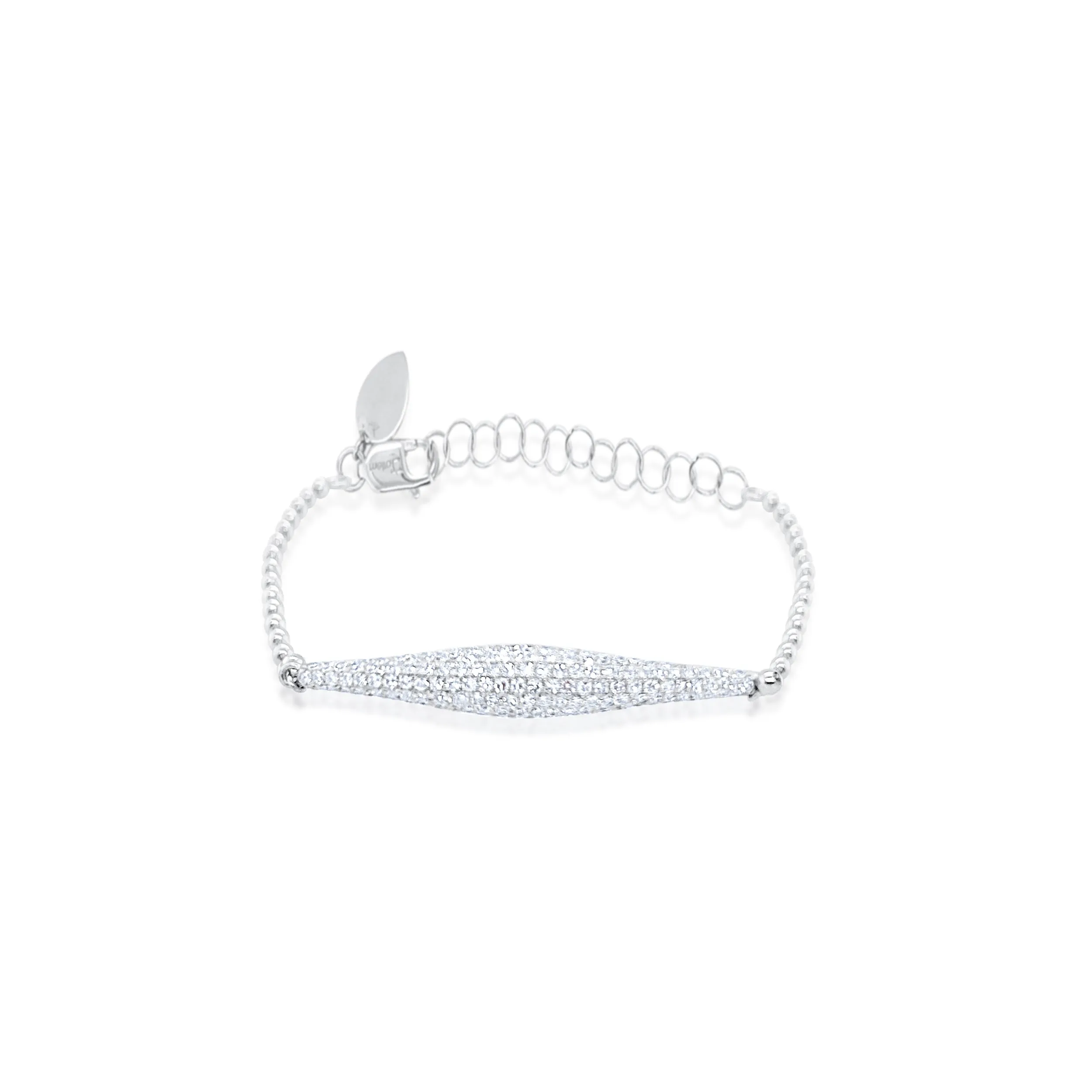 White Gold Dainty Diamond Bracelet sold by Meira T
