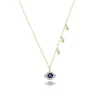 Yellow Gold Evil Eye Necklace sold by Meira T