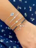 Evil Eye Bracelet with Blue Sapphires and Diamonds sold by Meira T