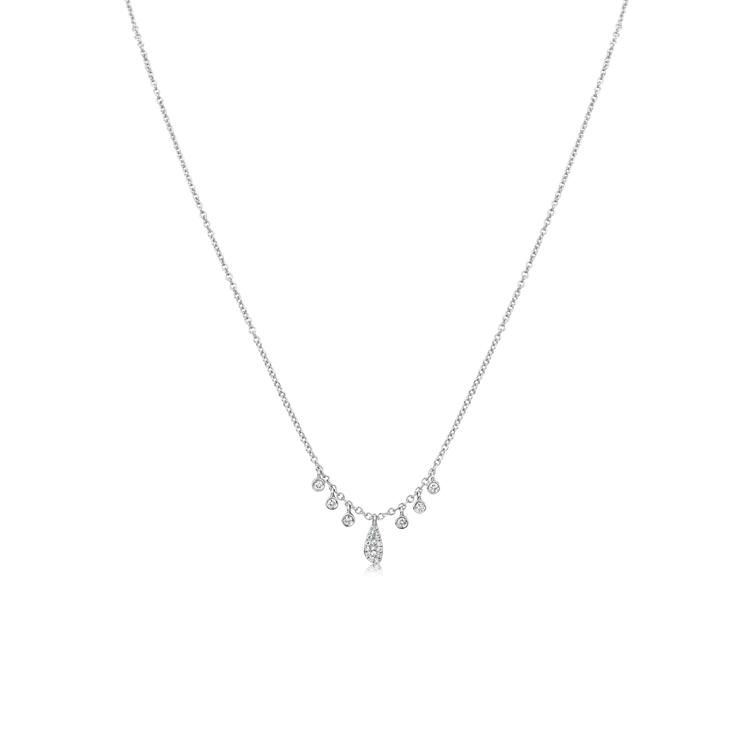 White Gold Diamond Necklace sold by Meira T