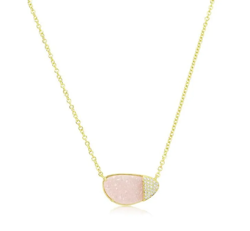 Yellow Druzy Diamond Necklace (Online Exclusive) sold by Meira T