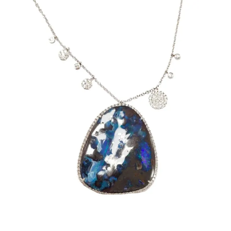 Boulder Opal Oversized Necklace sold by Meira T