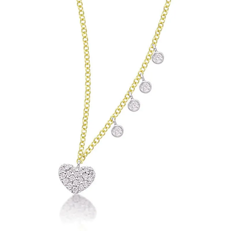 Heart Necklace with Diamond Accents sold by Meira T