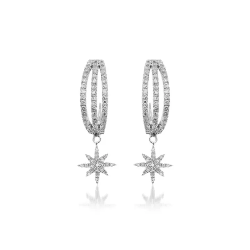 Triple Rim Diamond Earcuff with Starbursts sold by Meira T