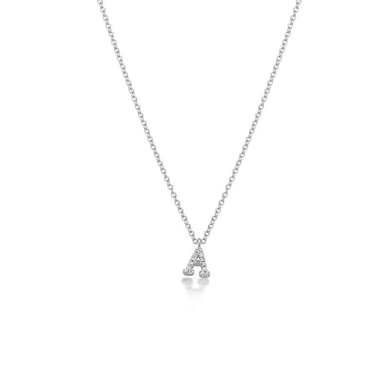 Mini Diamond Initial Necklace sold by Meira T