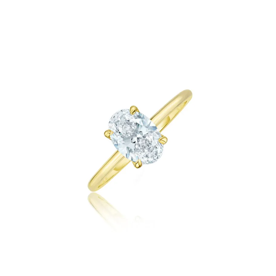 1 Carat Diamond Oval Solitaire Ring (online exclusive) | LAB GROWN *ONLINE EXCLUSIVE* sold by Meira T