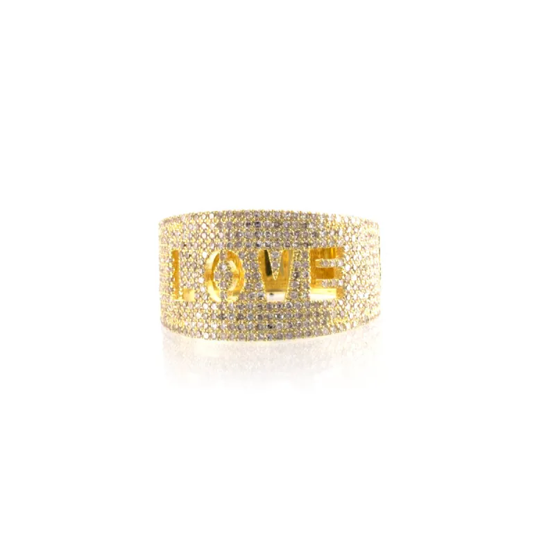 Love Yellow Gold Diamond Ring sold by Meira T