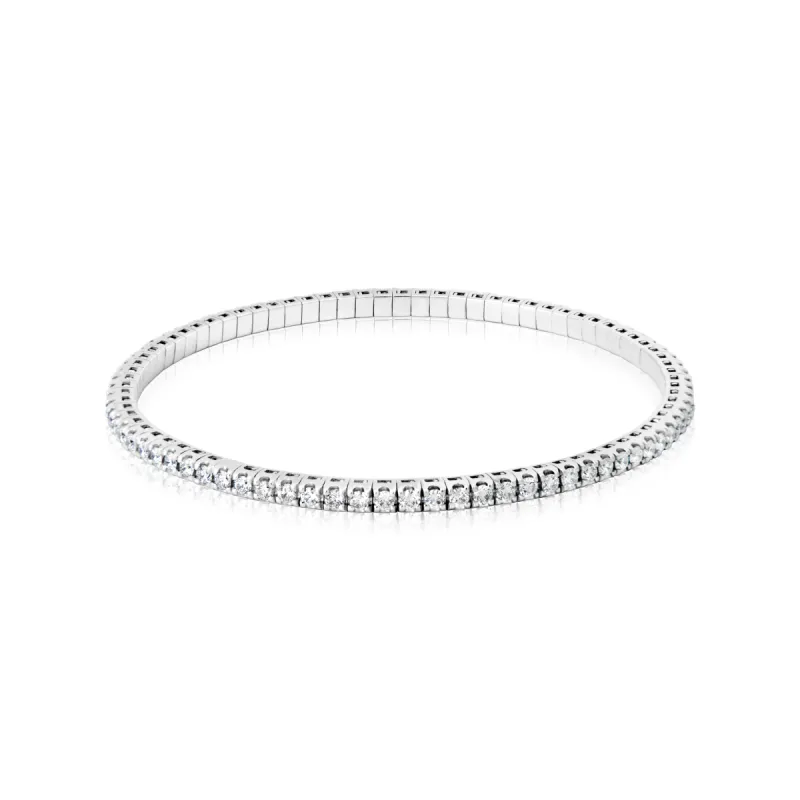 Diamond Tennis Stretch Bracelet ONE LEFT sold by Meira T
