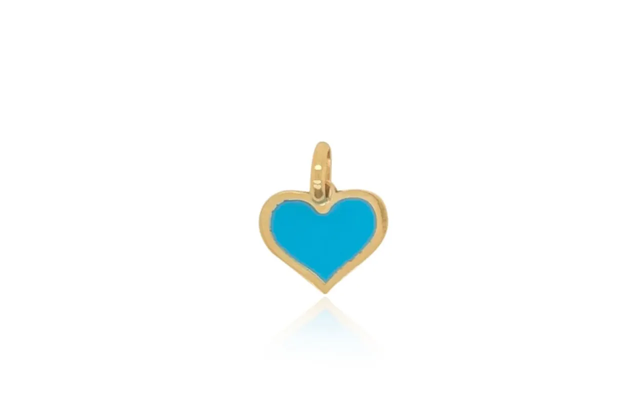 Yellow Gold Turquoise Charm sold by Meira T
