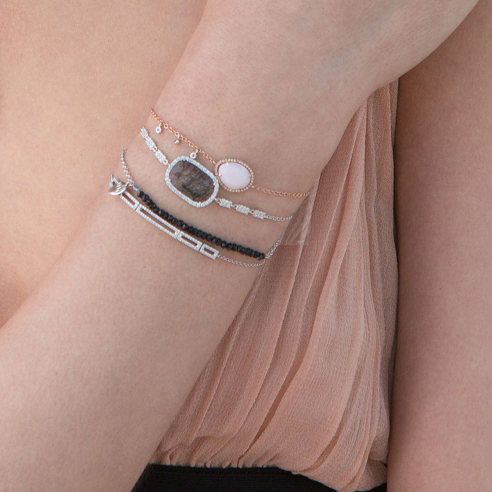 Pink Opal Bezel Bracelet sold by Meira T product image thumbnail 3