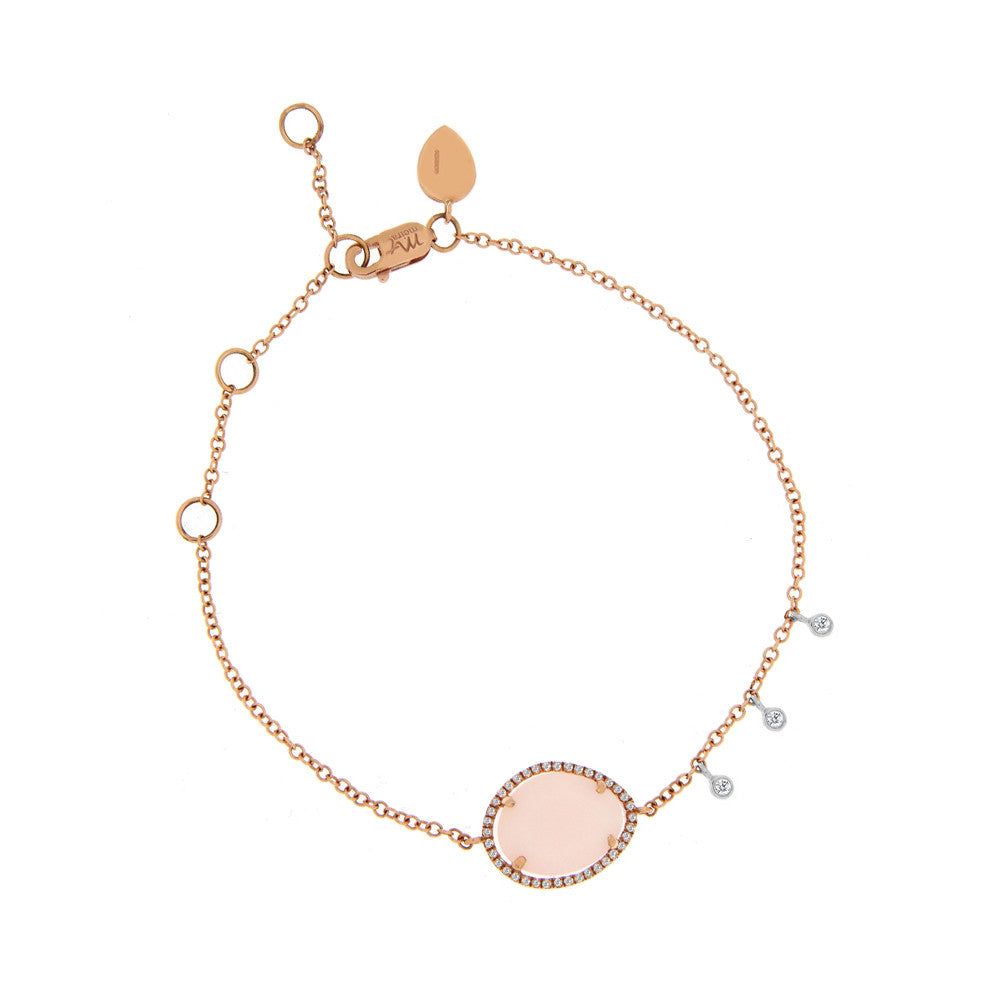 Pink Opal Bezel Bracelet sold by Meira T