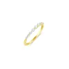 Dainty Yellow Gold and Diamond Ring sold by Meira T