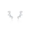 White Gold Mini Diamond Teardrop Cluster Studs ONLINE EXCLUSIVE sold by Meira T