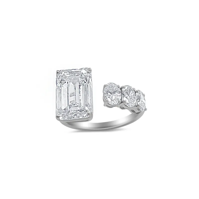 6 Carat LAB Grown Diamond Open Band Ring sold by Meira T
