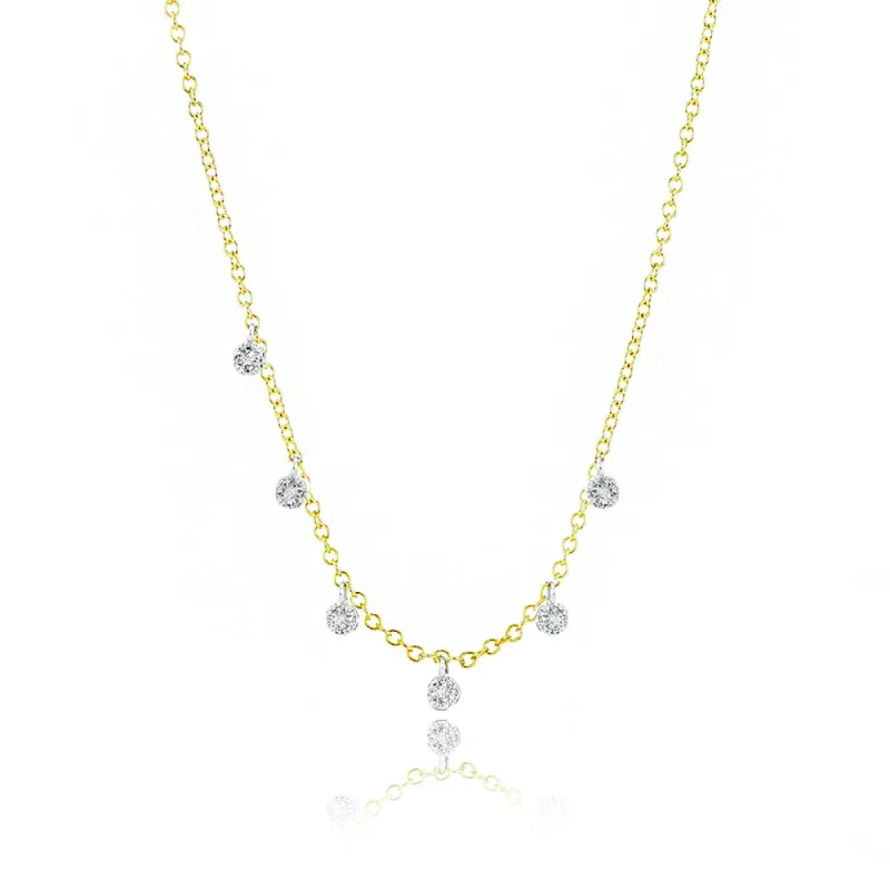 Pave Diamond Charm Necklace sold by Meira T