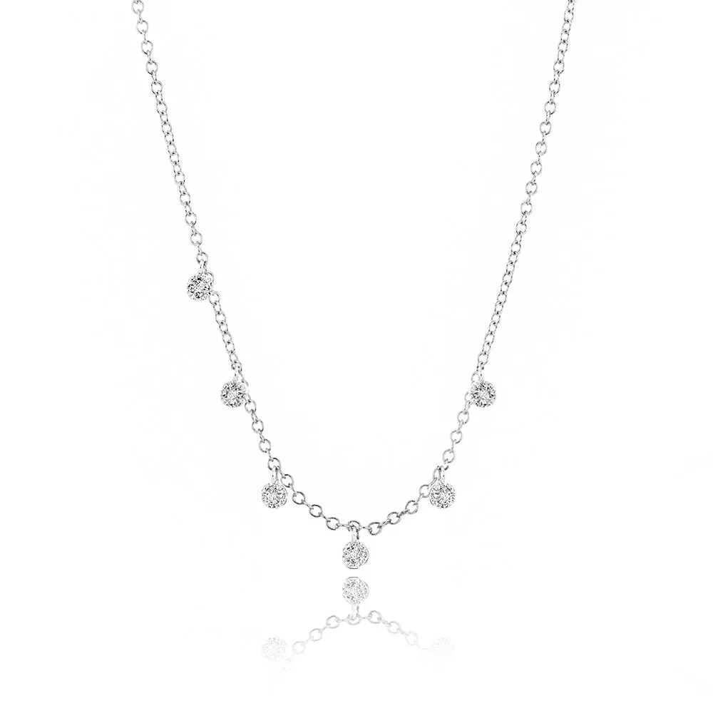 Pave Diamond Charm Necklace sold by Meira T product image thumbnail 2