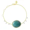 Yellow Gold Amazonite Bracelet sold by Meira T