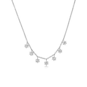 White Gold Diamonds Necklace White Sapphire sold by Meira T