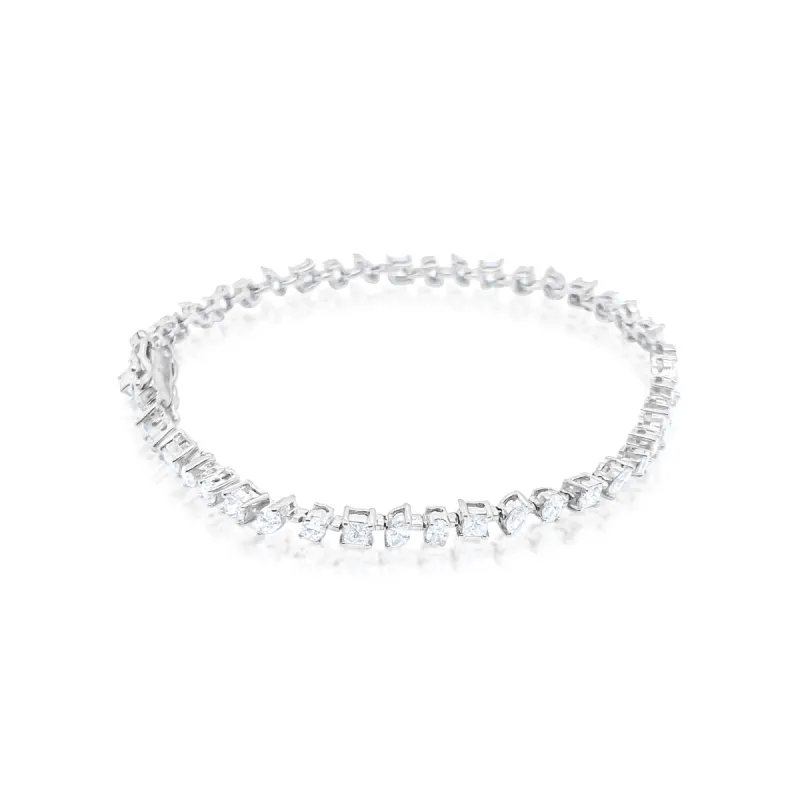 Multi Shape Diamond Tennis Bracelet ONLINE EXCLUSIVE sold by Meira T