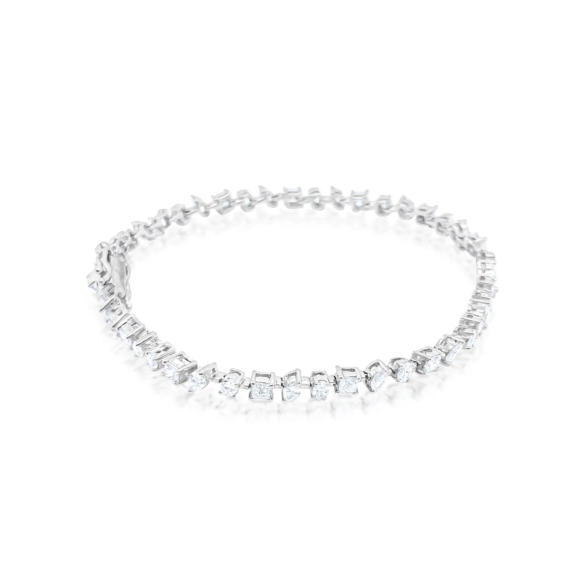 Multi Shape Diamond Tennis Bracelet ONLINE EXCLUSIVE sold by Meira T