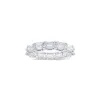 4.57 cts Emerald Cut Horizontal Eternity Band Ring sold by Meira T