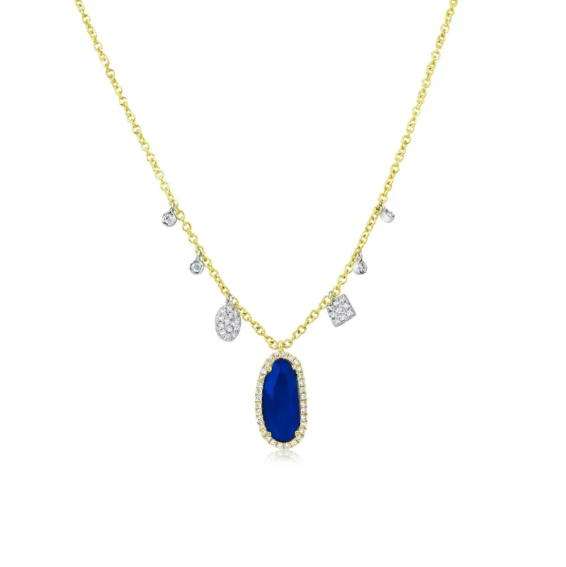 Blue Sapphire Necklace sold by Meira T