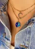 Yellow Gold Blue Sapphire Moon Charm *ONLINE EXCLUSIVE* sold by Meira T
