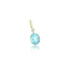 Yellow Gold Blue Topaz Drop Earring (double ) *ONLINE EXCLUSIVE* sold by Meira T