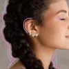 Diamond Heart Hoops sold by Meira T