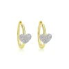 Diamond Heart Hoops sold by Meira T